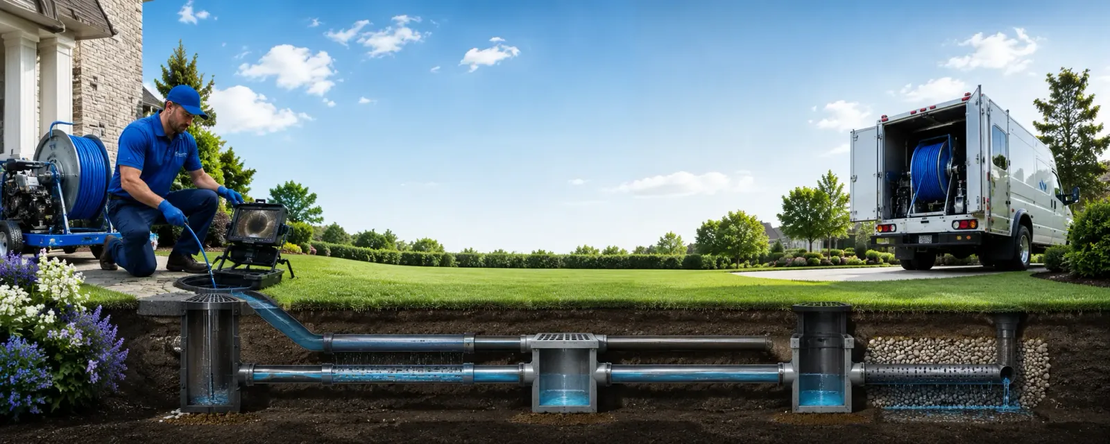 Outdoor drain cleaning information for Lake, WV